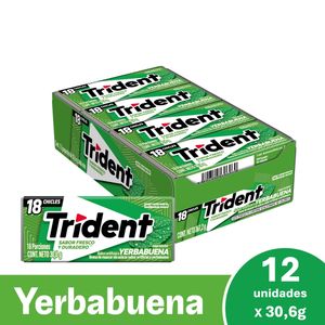 Trident EVUP Yerba Buena Display x12 Unids