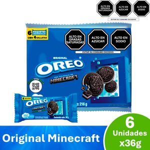 Oreo Minecraft Pack x6 Unds 36gr