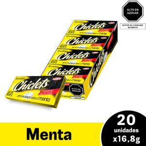 Chiclets Menta x12. Display X 20 Unds