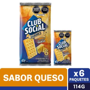 Club Social Queso Display 06 Unds x 24gr
